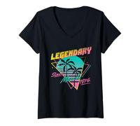 Femme Legendary Since March 1974 T-Shirt avec Col en V