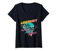 Femme Legendary Since March 2015 T-Shirt avec Col en V