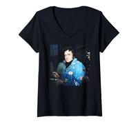 Femme Légende Country Américaine 1981 T-Shirt avec Col en V