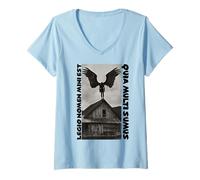 Femme Légion est Mon nom, Car Nous Sommes Nombreux Satan Diable T-Shirt avec Col en V