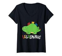 Femme Legosaurus Legos Saurus T-Shirt avec Col en V