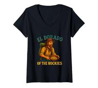 Femme L'El Dorado des Rocheuses a Perdu la légende de l'or américaine T-Shirt avec Col en V