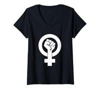 Femme L'émancipation des Femmes | Feminist T-Shirt avec Col en V