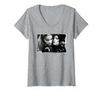 Femme Lene Lovich & Nina Hagen Singers par Phil Nicholls T-Shirt avec Col en V