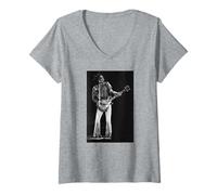 Femme Lenny Kravitz Live 1990 Laissons l'amour régner sur Le Rock T-Shirt avec Col en V