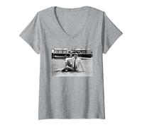 Femme Leonard Nimoy Acteur Star Trek III The Search for Spock 1984 T-Shirt avec Col en V