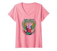 Femme L'équipe de Fitness Epic Wellness Rockstar Squad P.E Gym Crew T-Shirt avec Col en V