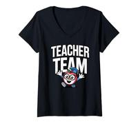Femme L'équipe d'enseignants First Day Fit Grade Student Pride T-Shirt avec Col en V