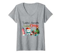 Femme L'équipe Dentaire préférée du Père Noël sur Le thème de Noël T-Shirt avec Col en V