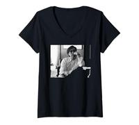 Femme L'ère Bryan Ferry pour garçons et Filles après Roxy Music 1985 T-Shirt avec Col en V
