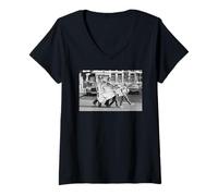 Femme Les acteurs du Journal télévisé de Not The Nine O Clock John Cleese Rowan Atkinson T-Shirt avec Col en V