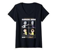 Femme Les Aventures de Showdown interdimensionnelles Vous Attendent T-Shirt avec Col en V