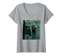 Femme Les Black Keys Dan Auerbach Patrick Carney Rock Andy Willsher T-Shirt avec Col en V
