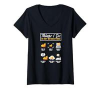Femme Les Choses Que Je Fais Pendant Mon Temps Libre Funny Duck Lover T-Shirt avec Col en V