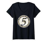 Femme « Les Cinq fidèles » - Cinq Solas de la Réforme T-Shirt avec Col en V