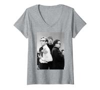 Femme Les comédiens des Goons Spike Milligan Peter Sellers Harry Secombe T-Shirt avec Col en V