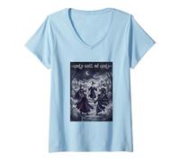 Femme Les Filles seront des sorcières autonomes T-Shirt avec Col en V