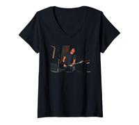 Femme Les Foo Fighters Dave Grohl en Votre Honneur Nirvana Andy Willsher T-Shirt avec Col en V