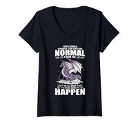 Femme Les Gens devraient sérieusement arrêter d'attendre la Normale de Moi Dragon T-Shirt avec Col en V
