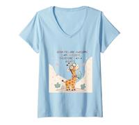 Femme Les girafes sont géniales, Je suis géniale, Donc Je suis Une Girafe T-Shirt avec Col en V