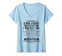 Femme Les hommes bons existent toujours, j'en ai épousé un, il est né en juin T-Shirt avec Col en V