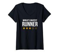 Femme Les marathoniens Les Plus gentils du Monde T-Shirt avec Col en V