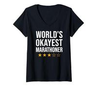 Femme Les marathoniens Les Plus sympathiques du Monde T-Shirt avec Col en V
