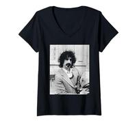 Femme Les mères de l'invention Frank Zappa à Londres 1971 Apostrophe T-Shirt avec Col en V