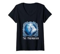 Femme Les mythes gallois de la magie et des héros anciens de Mabinogion T-Shirt avec Col en V