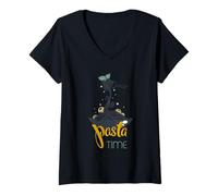 Femme Les pâtes sont ma Nourriture, J'adore Les pâtes T-Shirt avec Col en V