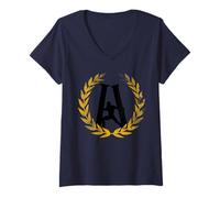 Femme Les piliers d'Hercule T-Shirt avec Col en V