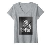 Femme Les Pixies : Black Francis à Reading, Where is My Mind, 1990 T-Shirt avec Col en V