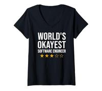 Femme Les programmeurs informatiques Les Plus Corrects du Monde drôle d'ingénieur Logiciel T-Shirt avec Col en V