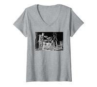 Femme Les Smiths Andy Rourke Mike Joyce Johnny MARR Morrissey T-Shirt avec Col en V