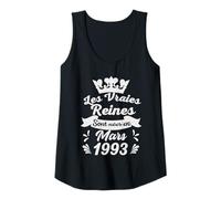 Femme Les Vraies Reines sont Nées en Février 1993 - Cadeau 33 Ans Débardeur