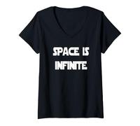 Femme l'espace est Infini T-Shirt avec Col en V