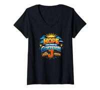 Femme l'espoir pour Aujourd'hui, C'est la génération J T-Shirt avec Col en V