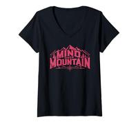 Femme l'esprit d'aventure est la randonnée La Citation est la Vie T-Shirt avec Col en V