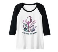Femme Less Drama More Karma Yoga Proverbes Manche Raglan