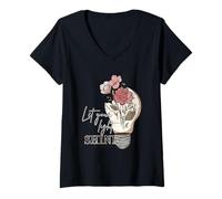 Femme Let Your Light Shine, Matthieu 5:16 T-Shirt avec Col en V