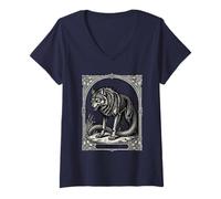 Femme L'étrange beauté d'Amon T-Shirt avec Col en V