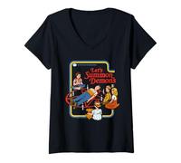Femme Lets Summon Demons Occult Retro Vintage Funny Adult Humor T-Shirt avec Col en V