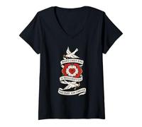 Femme L'extrémité Principale de l'homme est de glorifier Dieu et de Le Profiter pour Toujours T-Shirt avec Col en V