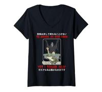 Femme L'humour Sombre Rencontre Un Plaisir Excentrique, Une T-Shirt avec Col en V