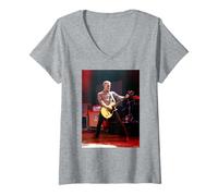 Femme L'hymne Gaslight Brian Fallon Live par Andy Willsher T-Shirt avec Col en V
