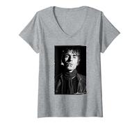 Femme Liam Gallagher Oasis Wonderall par Michael Robert Williams T-Shirt avec Col en V