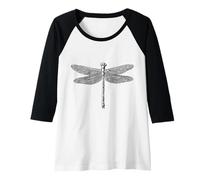 Femme Libellule Insecte Scientifique Professeur de Sciences des Manche Raglan