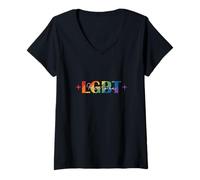Femme Libre d'être LGBT T-Shirt avec Col en V