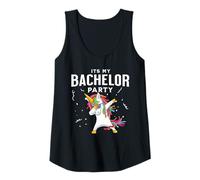 Femme Licorne amusante pour fête de mariage avec inscription « It's My Bachelor Party » Débardeur