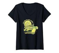 Femme Life Gave Me Lemons Jésus Rend la Limonade chrétienne drôle T-Shirt avec Col en V